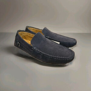 Bruno Marc Loafer Dress Shoes Men's Sz 7 HUGH-01 Navy Comfort Technology NWT Box